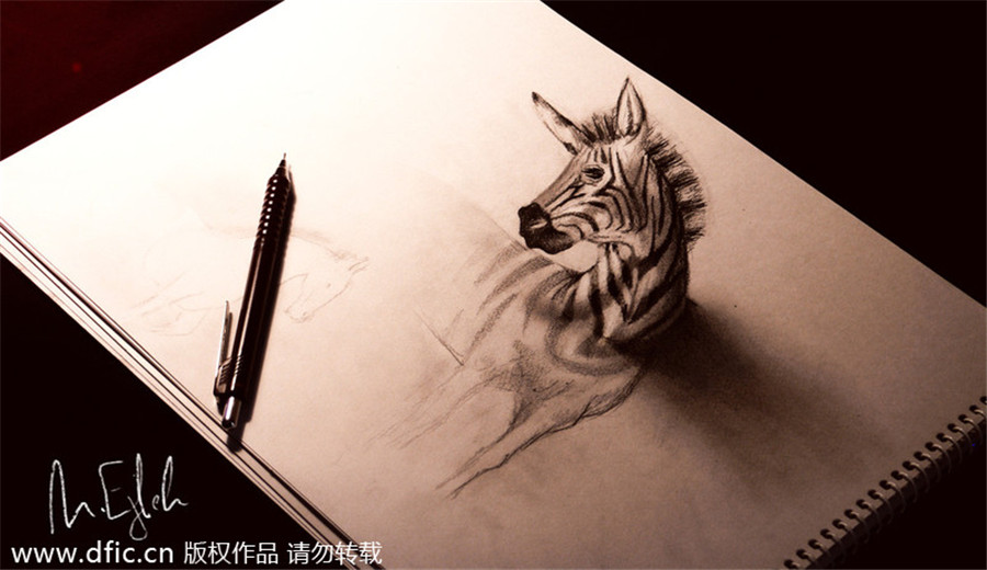 New views: amazing 3D pencil drawings