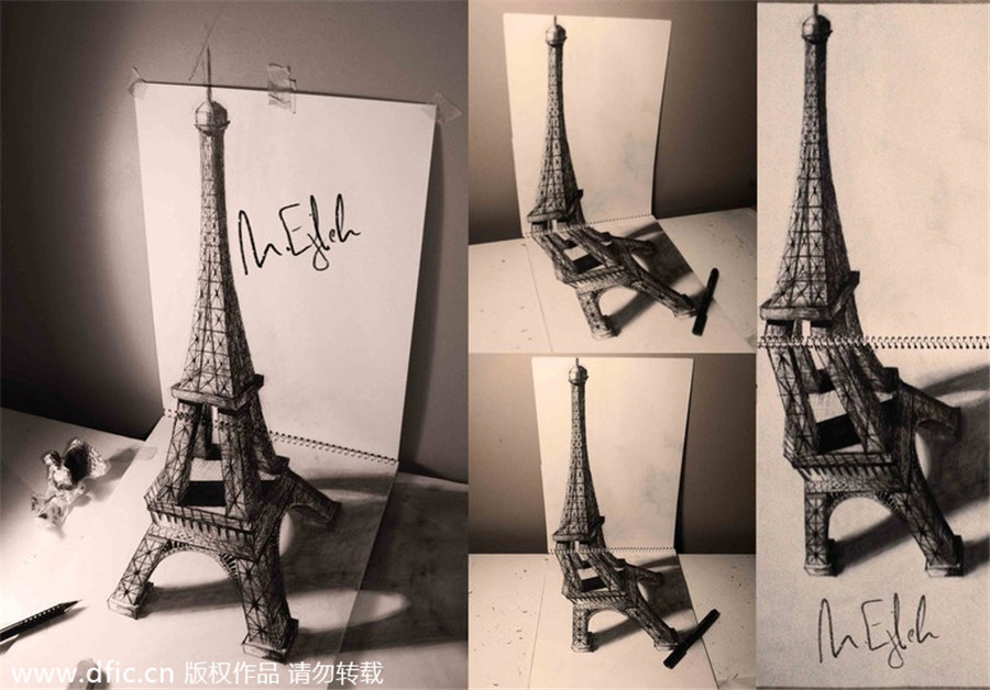 New views: amazing 3D pencil drawings