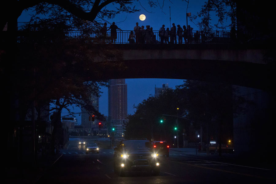 Supermoon dazzles the skies on Saturday