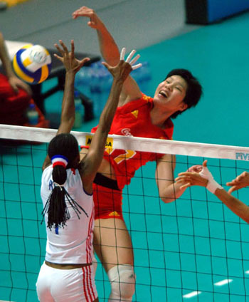 Volleyball: China crush Cuba 3-0