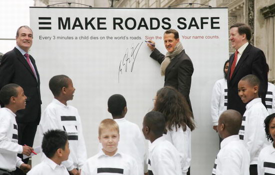 Schumacher promotes Road Safety Week