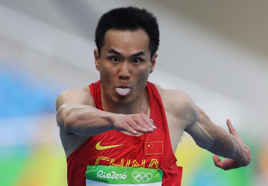 China's Dong Bin wins triple jump bronze