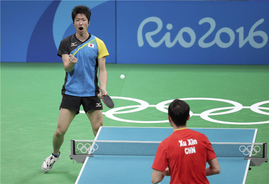 Chinese men's table tennis overcomes singles loss to win team event