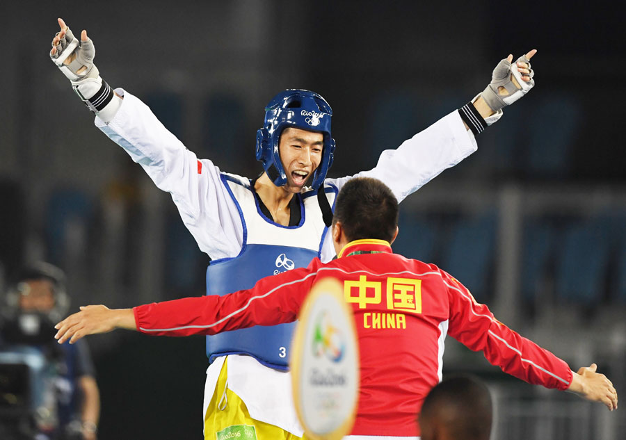 Zhao Shuai wins China's first gold medal in men's taekwondo