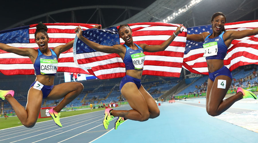 USA's Rollins wins Olympic 100m hurdles gold