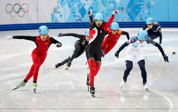 China takes first Sochi medal on short track