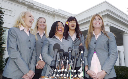 A snap of US golfing ladies