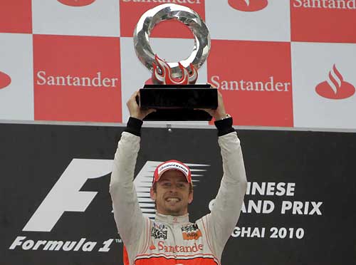 Button leads McLaren one-two in Chinese GP