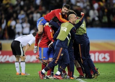 Spain beats Germany 1-0 in World Cup semifinal