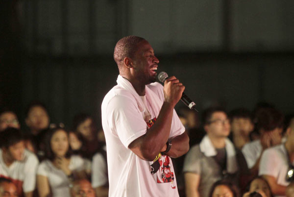 NBA players on promotional tour in China