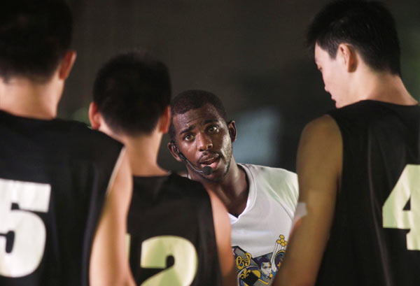 NBA players on promotional tour in China