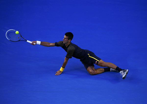 Djokovic's first hat-trick at Australian Open