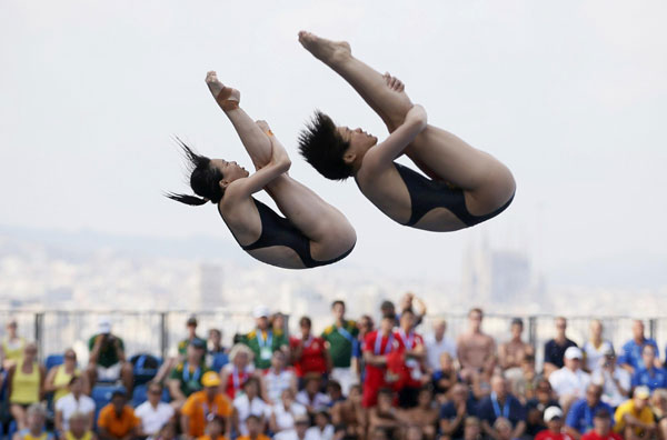 Wu, Shi win 3-meter synchro at World Championships