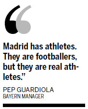 Pep lauds Madrid's 'athletes'