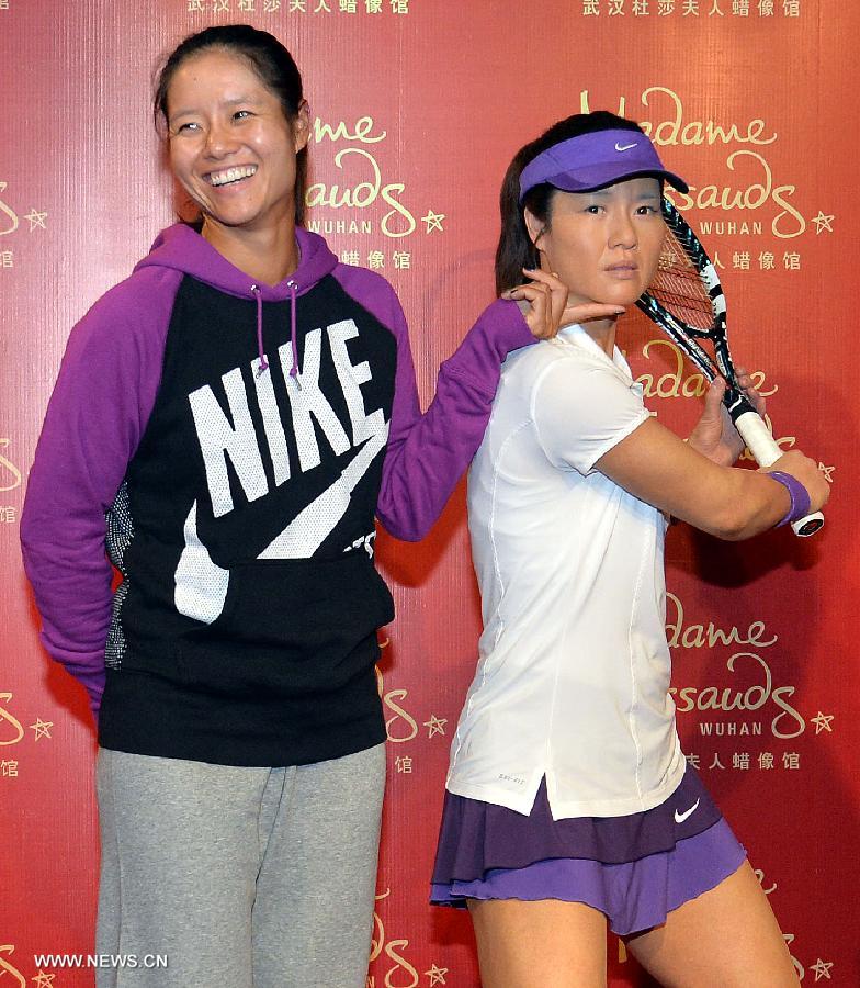 Wax figure of Li Na on display in Wuhan