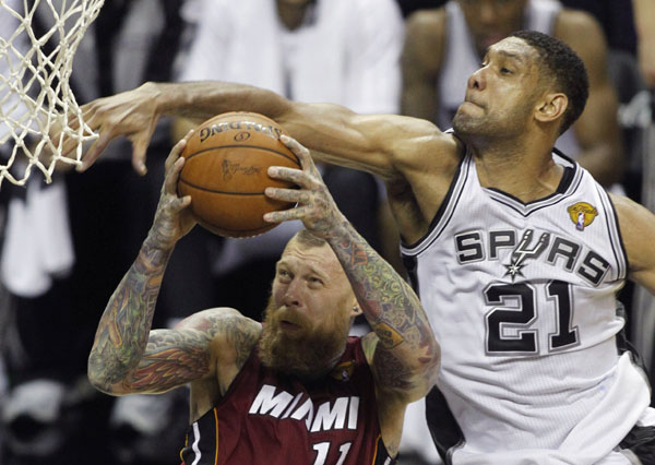 Spurs handle Heat, win 110-95 in NBA Finals Game 1