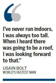 Bolt wants roof over his head for Polish race