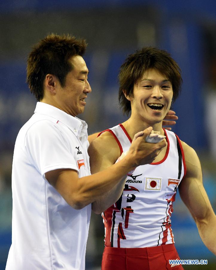 China edges Japan to win men' s team final at gymnastics worlds