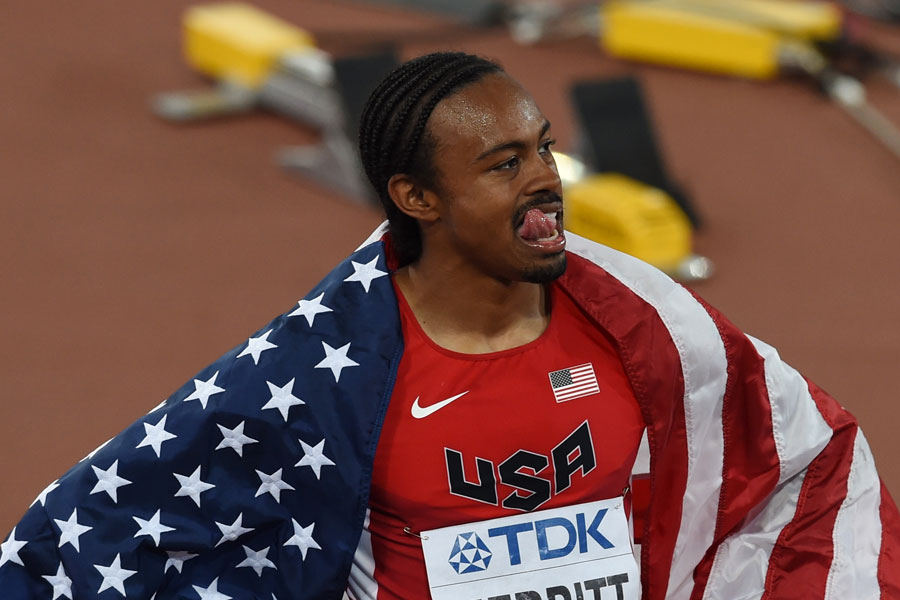 Shubenkov of Russia wins 110m hurdles at worlds