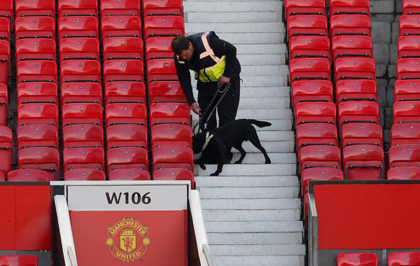 Police confirm suspicious item at Old Trafford stadium as training device