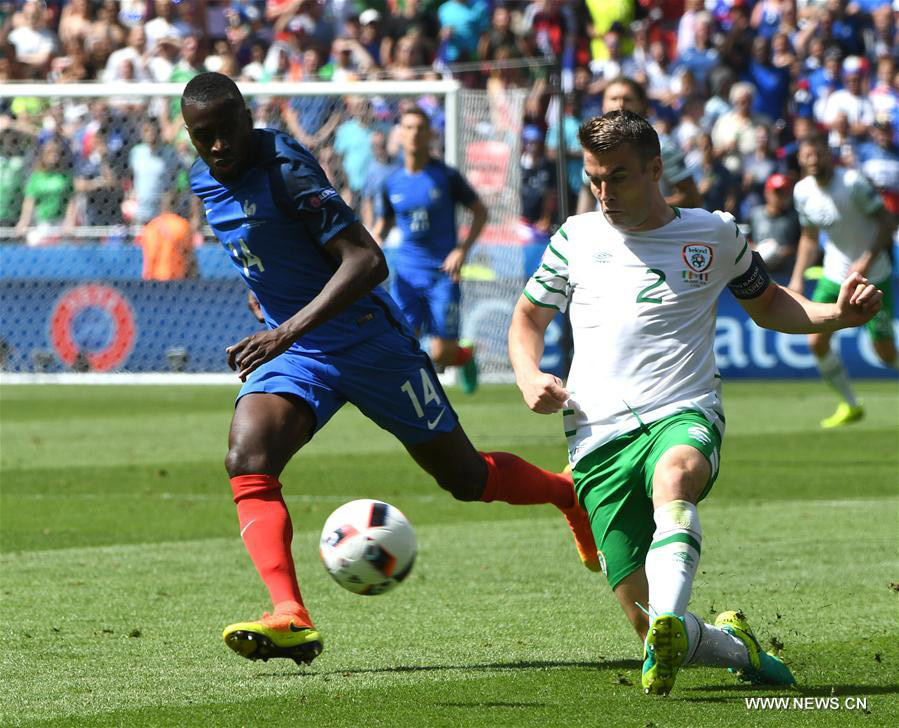 Ireland vies with France at Euro 2016 round of 16 football match