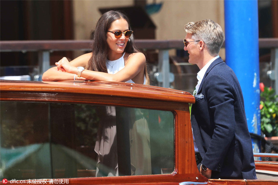 German footballer Schweinsteiger ties knot with tennis star Ivanovic