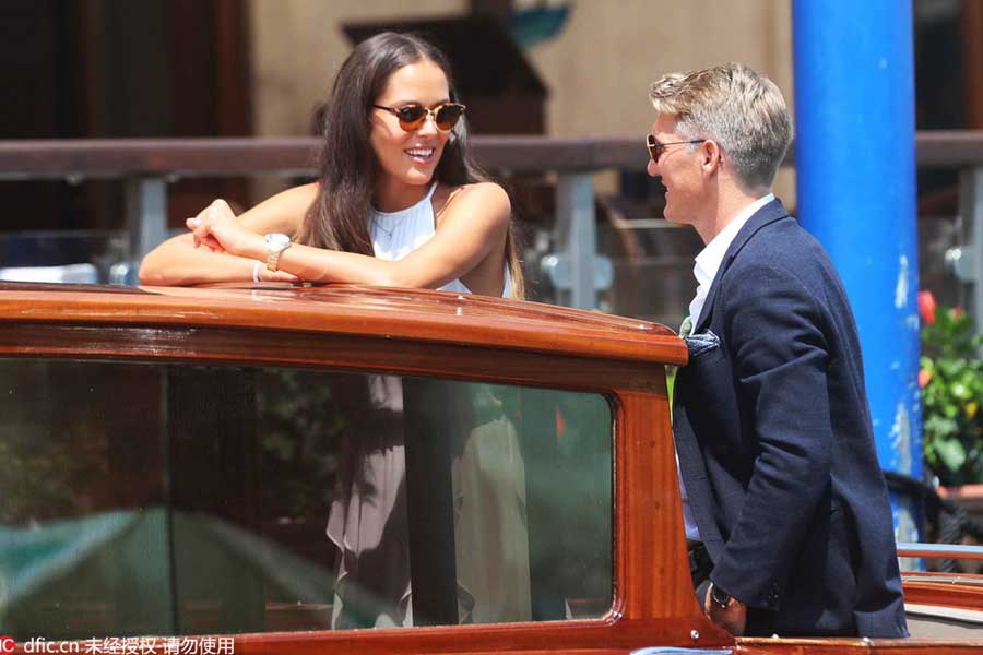 Ana Ivanovic and Bastian Schweinsteiger tie the knot in Venice