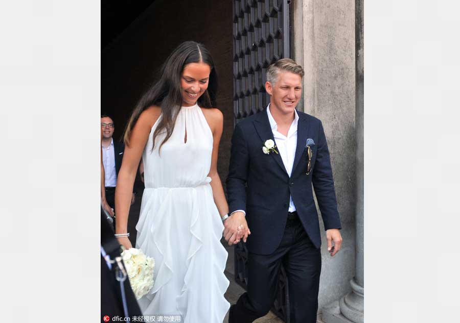 Ana Ivanovic and Bastian Schweinsteiger tie the knot in Venice