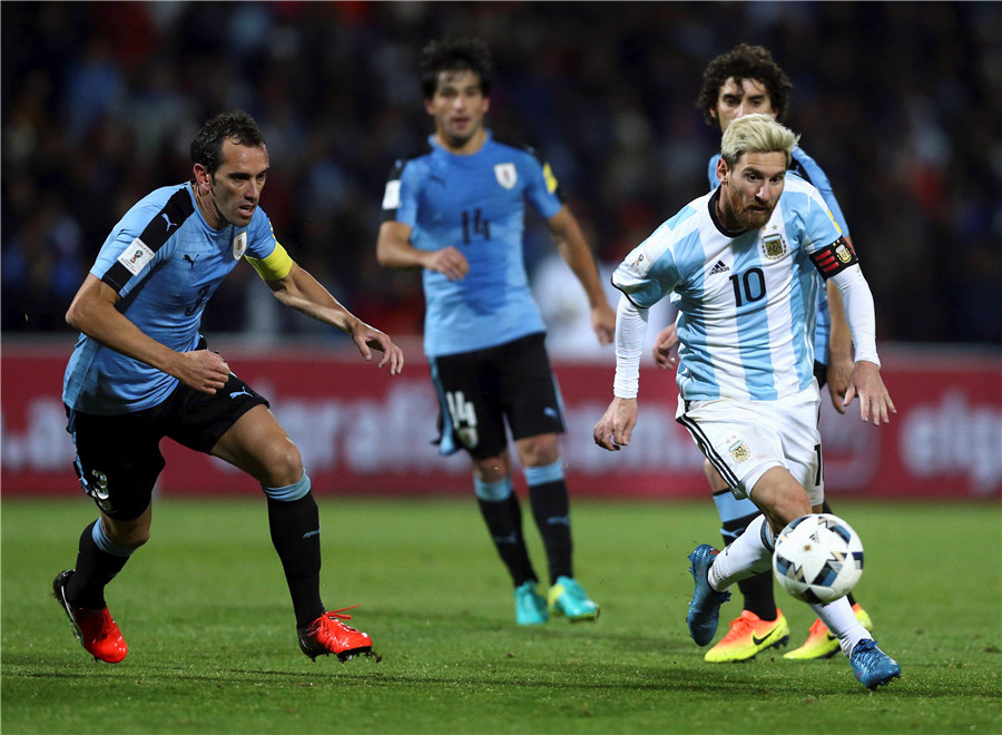 Messi helps Argentina beat Uruguay in World Cup 2018 qualifier