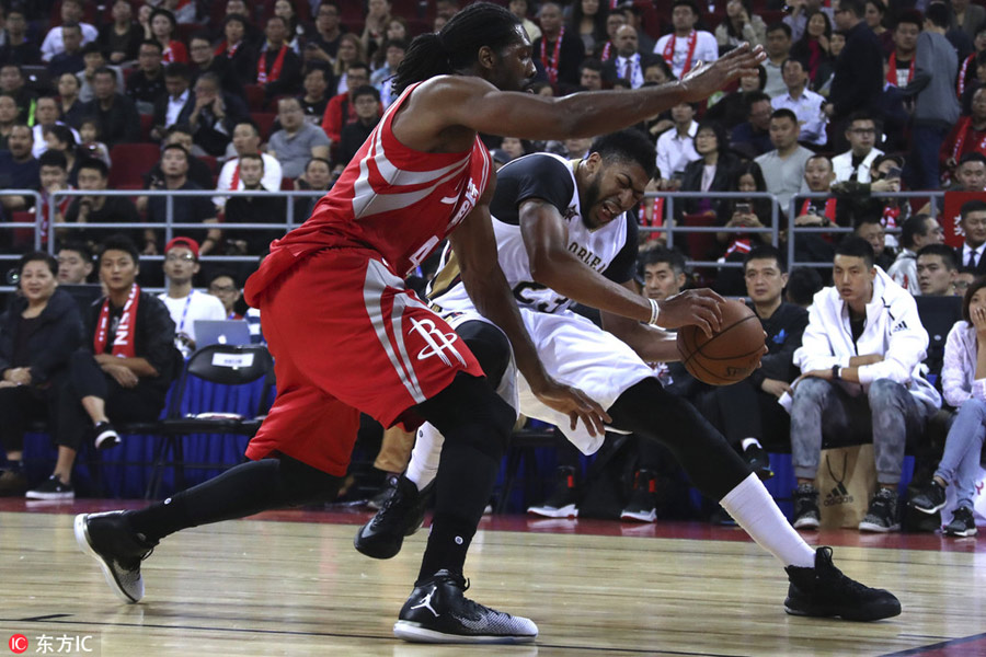 Houston Rockets defeats New Orleans Pelicans 116-104 in NBA Beijing match