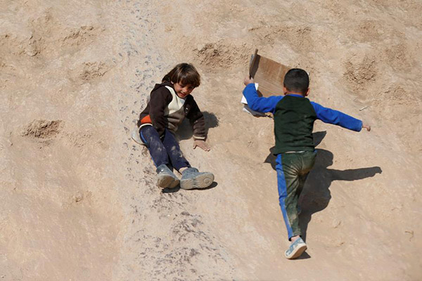 Residents can play soccer again in Mosul, without IS rules