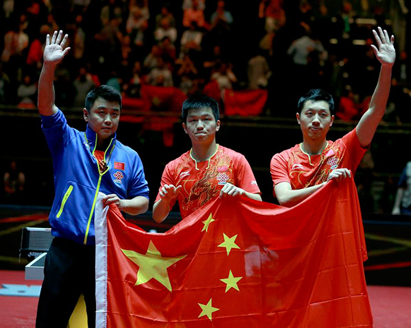 Ding Ning wins third women's singles title, Chinese duo crowned men's doubles champion