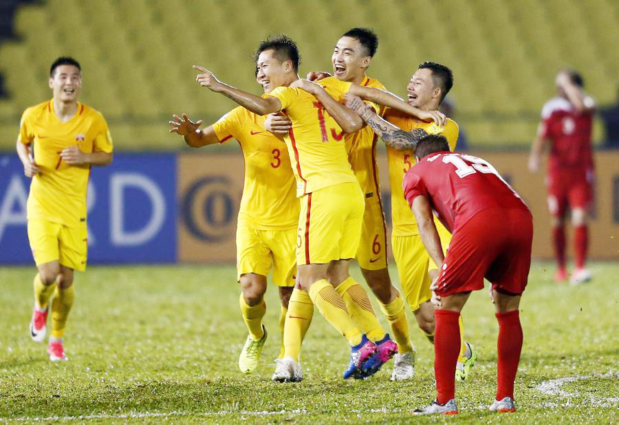 China's 2018 World Cup hope dims after Syria draw