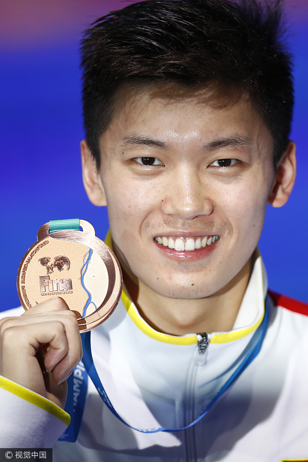 Fu Yuanhui settles for silver, Wang Shun wins medley bronze