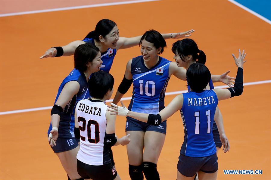 Japan beats China 3-0 in 2017 Asian Women's Volleyball Championship