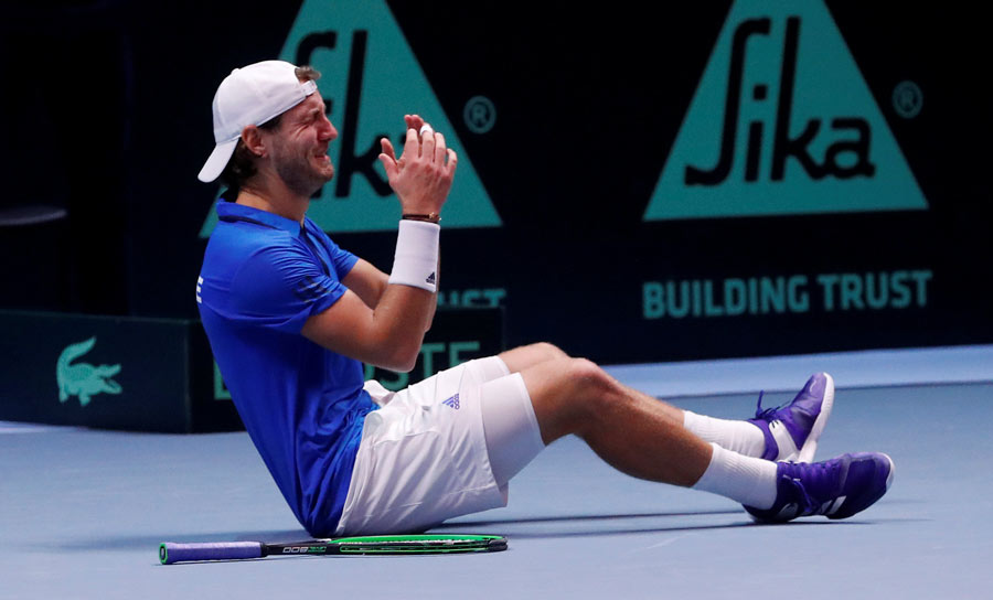 Pouille's decisive win hands France 10th Davis Cup