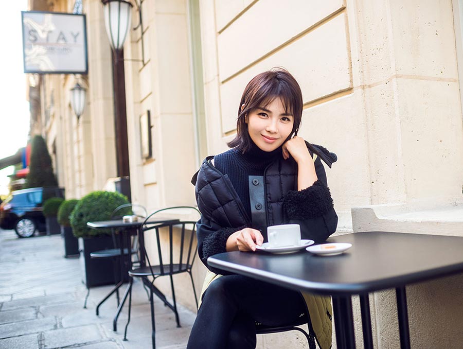 Chinese actress Liu Tao releases fashion shots in Paris