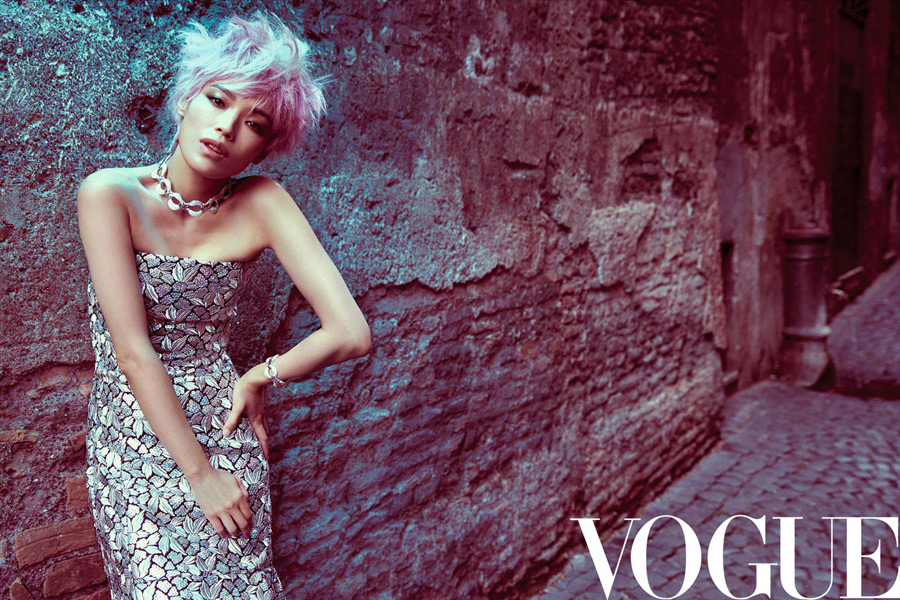 Actress Hsu Chi releases photos for 'Vogue' magazine