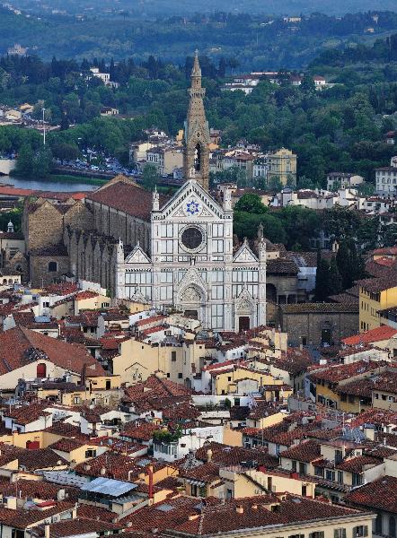 Unique human landscape in Florence, Italy