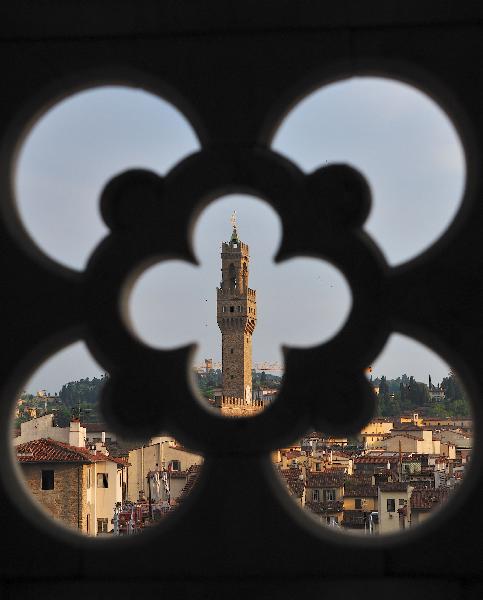 Unique human landscape in Florence, Italy