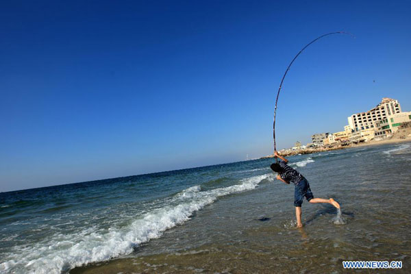 Beautiful Gaza sea shore