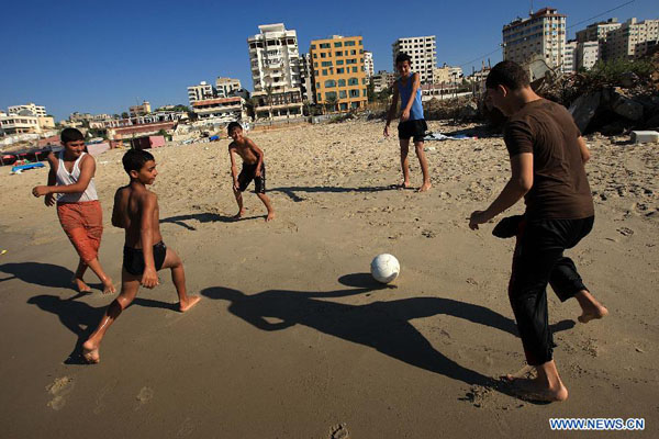 Beautiful Gaza sea shore