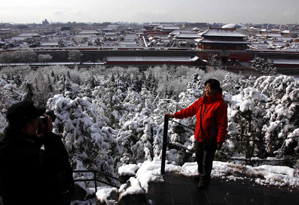 Beijing turns white