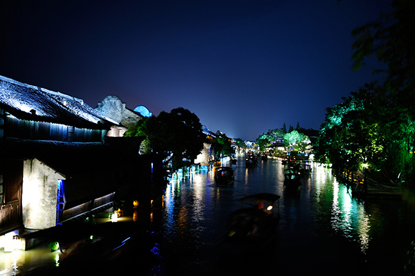 Feeling tender night in Wuzhen