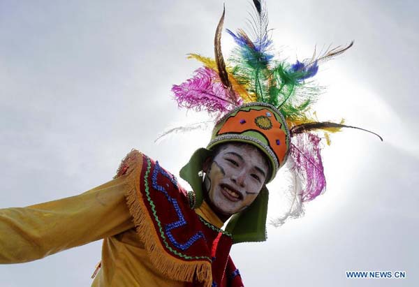 Traditional Salvadoran costume parade