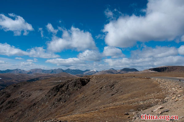 Rocky Mountains after first snow