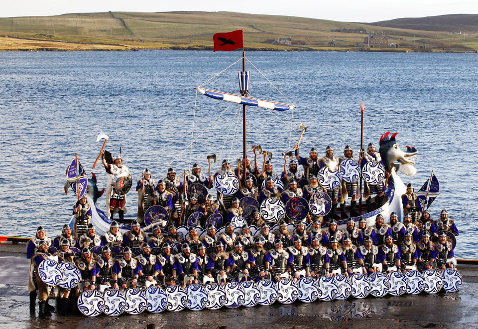 Jarl Squad vikings march through streets