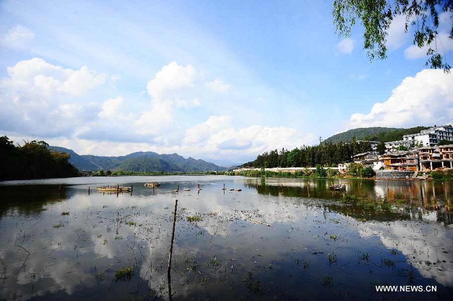 Scenery of ancient townlet Heshun in China's Yunnan