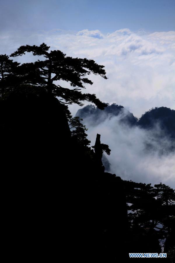 Heavenly setting at Huangshan Mountain