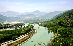 Scenery of stilted houses of Tujia ethnic group